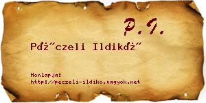 Péczeli Ildikó névjegykártya